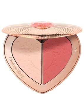 Charlotte Tilbury Heart Dual Blush & Airbrush Powder — rosewood